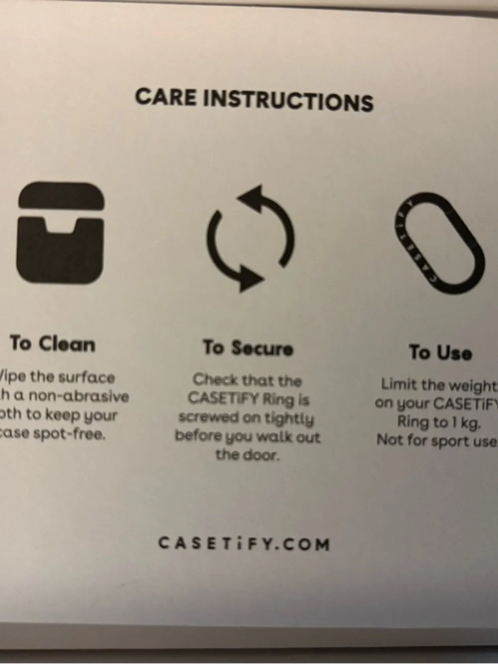 Casetify White AirPod 3 Pro Protective Case with Black Carabiner